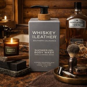 Whiskey and Leather Shower Gel Body Wash